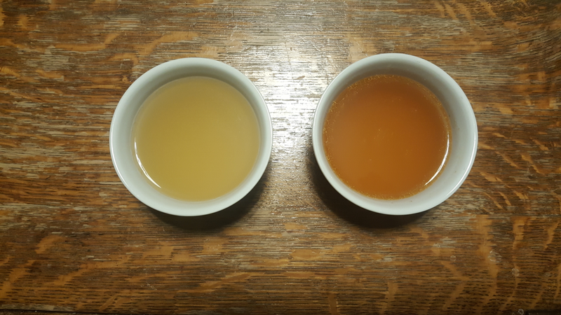 Guess which one is which? (Homemade is on the right.)